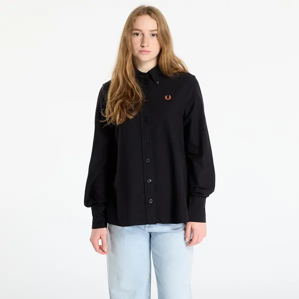 FRED PERRY Košulja FRED PERRY Button Down Shirt Black 10