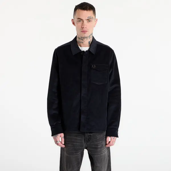 FRED PERRY Košulja FRED PERRY Corduroy Overshirt Navy L