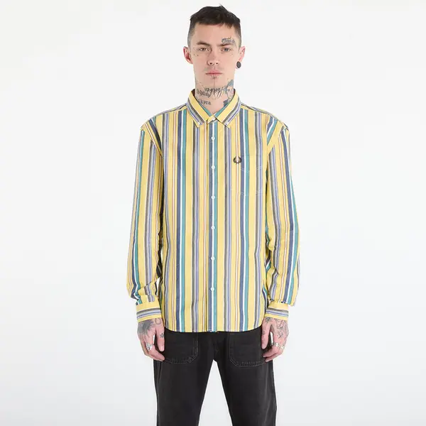 FRED PERRY Košulja FRED PERRY Relaxed Stripe Shirt Lemon Barley XL