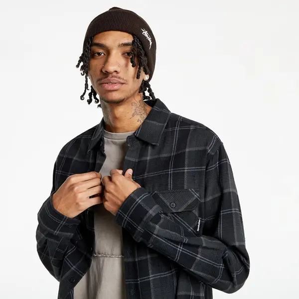 Horsefeathers Košulja Horsefeathers Dough Shirt Anthracite L