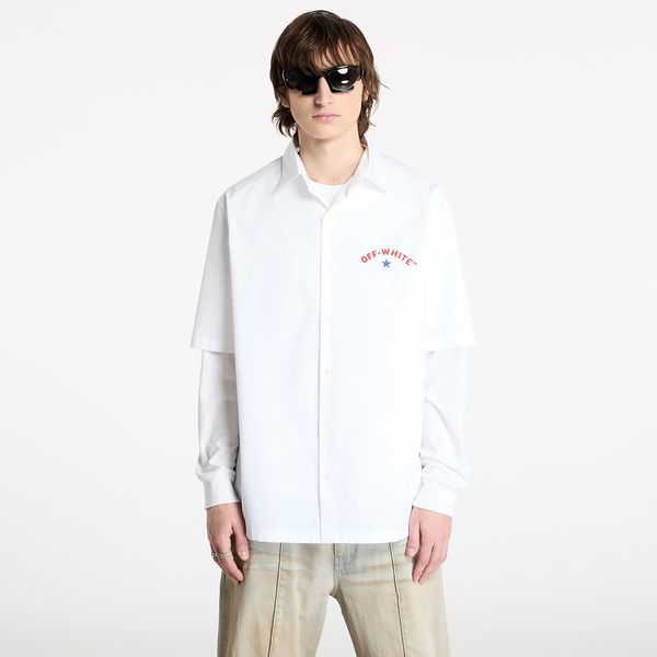 Off-White Košulja Off-White Star Arrow Popl Bowling Shirt White/ Black M