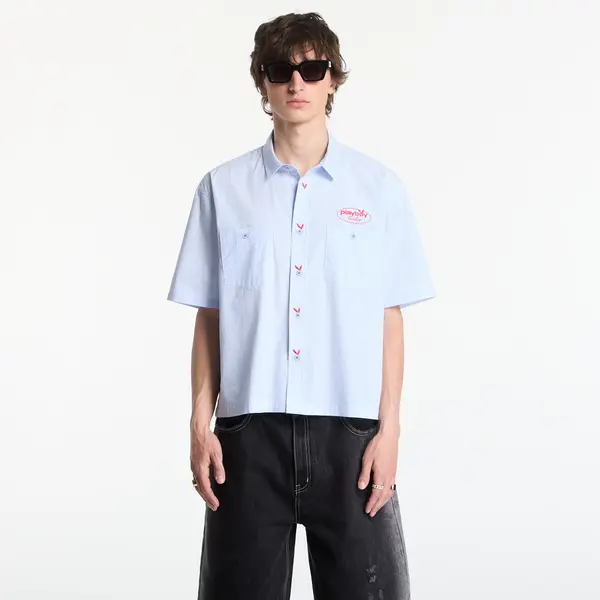 FTSHP Košulja Playboy x FTSHP Work Shirt Blue Stripes XS
