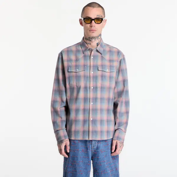PLEASURES Košulja PLEASURES Sender Western Button Up Pink XXL