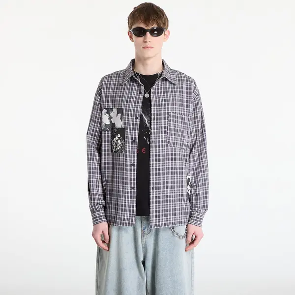 Wasted Paris Košulja Wasted Paris M Taunt Shirt Black Tartan L