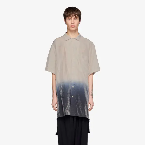 Y-3 Košulja Y-3 Dip Dye Short Sleeve Long Shirt Alumina M