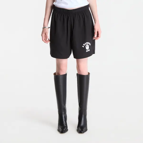 A BATHING APE Kratke hlače A Bathing Ape College Beach Relaxed Fit Shorts UNISEX Black L