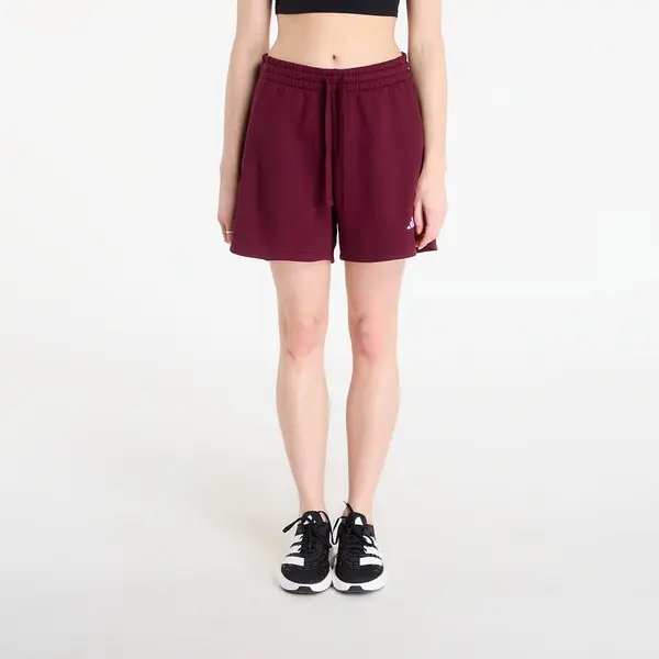 adidas Performance Kratke hlače adidas 3 Stripes Studio Fleece Loose Shorts Maroon M