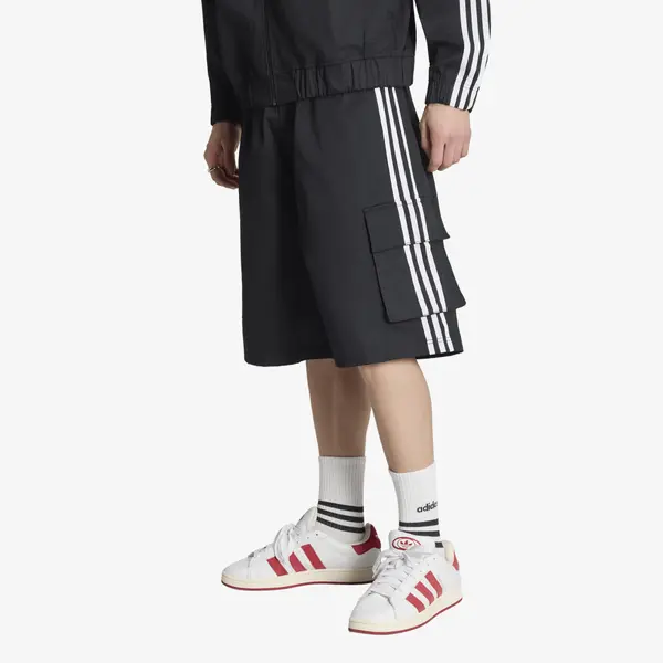 adidas Originals Kratke hlače adidas Adicolor Cotton Twill Cargo Shorts Black L