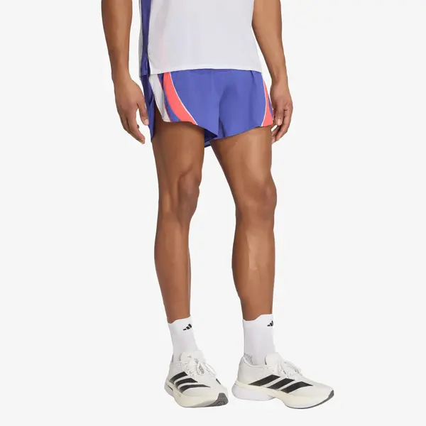 adidas Performance Kratke hlače adidas ADIZERO Archive Running Shorts Dual Indigo/ Semi Lucid Red/ White L/3