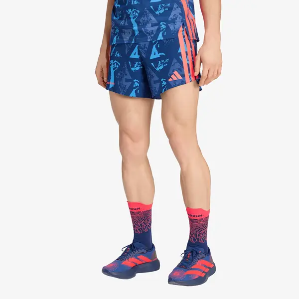 adidas Performance Kratke hlače adidas Adizero Labrum Gel Pocket Shorts Dark Blue/ Lucid Red M