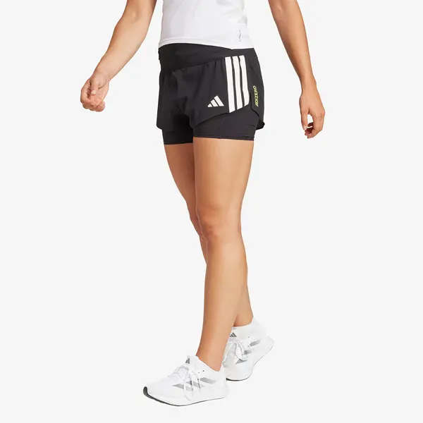 adidas Performance Kratke hlače adidas Adizero Running 2-In-1 Gel Pocket Shorts Black XS