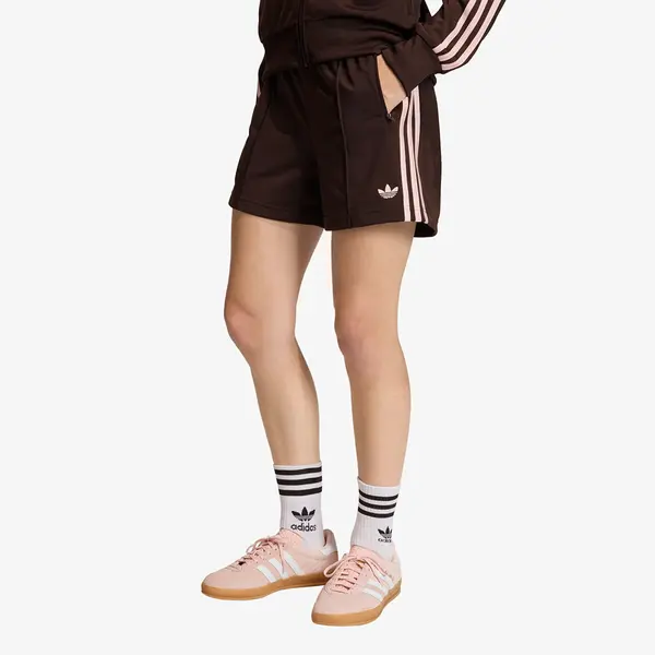 adidas Originals Kratke hlače adidas Firebird Classic Shorts Aurora Coffee/ Sandy Pink XS