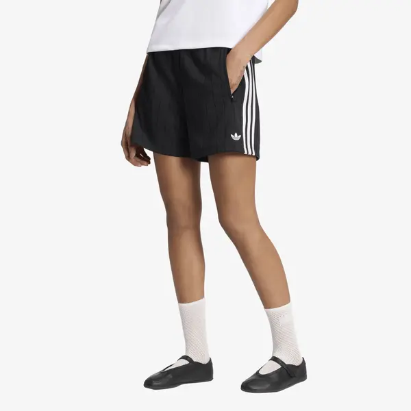 adidas Originals Kratke hlače adidas Pinstripe Firebird Shorts Black/ White/ Grey Two S