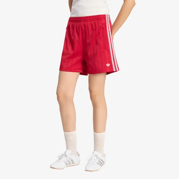 adidas Originals Kratke hlače adidas Pinstripe Firebird Shorts Team Victory Red/ White/ Team Victory Red M