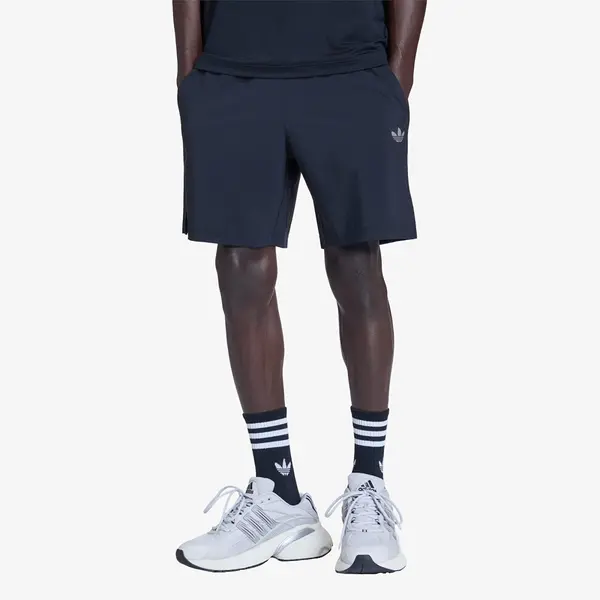adidas Originals Kratke hlače adidas Tech Trefoil Essentials Polyester Shorts Black L