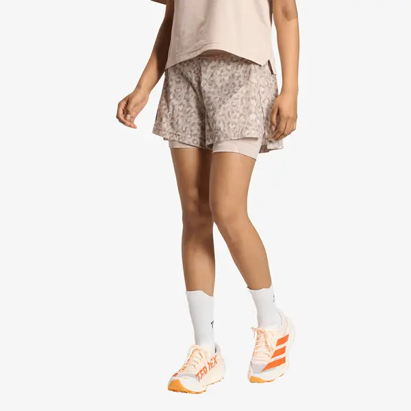 adidas Performance Kratke hlače adidas Terrex Xploric 2In1 Shorts Printed Wonder Alumina/ Wonder Taupe/ Trace Brown 12