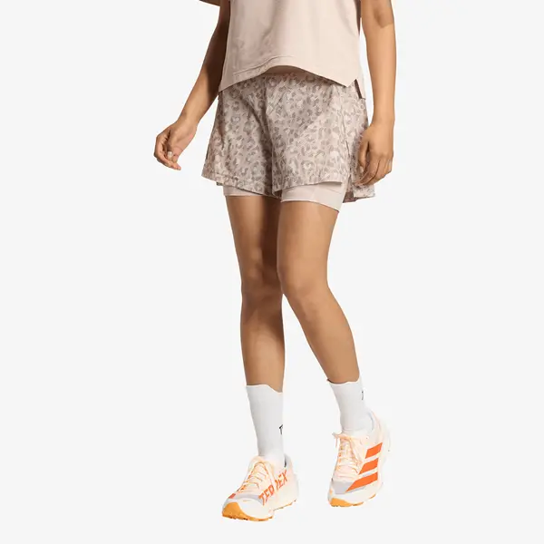 adidas Performance Kratke hlače adidas Terrex Xploric 2In1 Shorts Printed Wonder Alumina/ Wonder Taupe/ Trace Brown 14