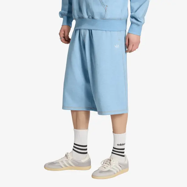 adidas Originals Kratke hlače adidas Trefoil Essentials Melange Shorts Knee-lenght Light Blue Mel S