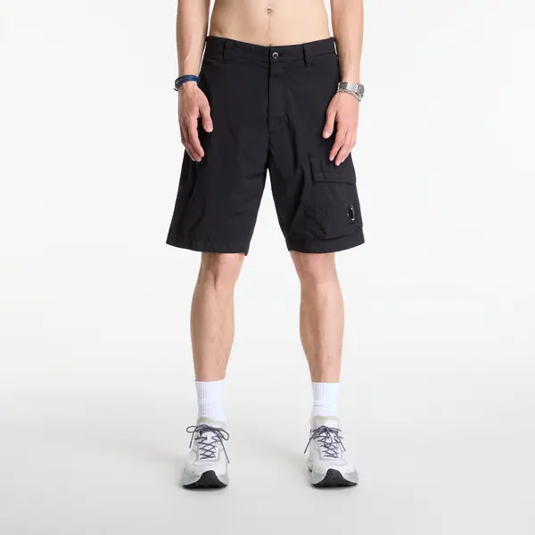 C.P. Company Kratke hlače C.P. Company 50 Fili Stretch Loose Lens Cargo Shorts Black 48
