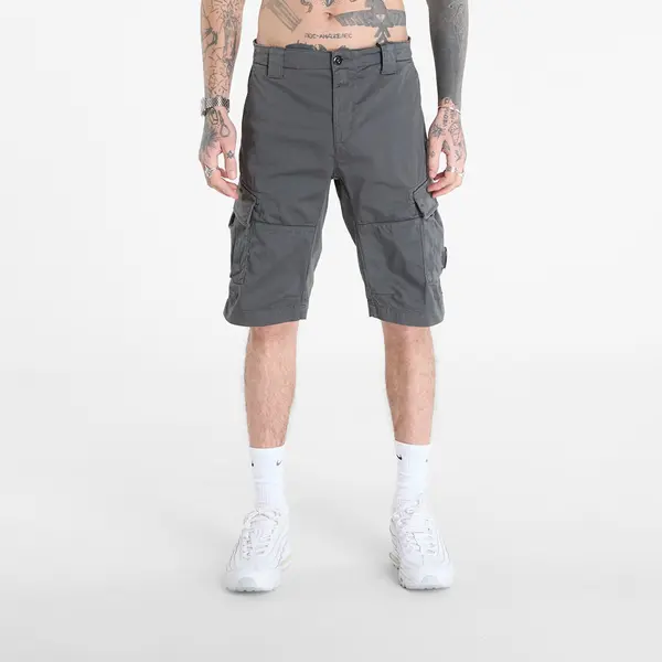 C.P. Company Kratke hlače C.P. Company Stretch Sateen Cargo Lens Shorts Gunmetal Grey 48