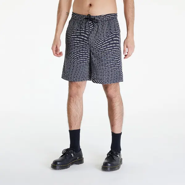 Calvin Klein Kratke hlače Calvin Klein Jeans Aop Shorts Black S