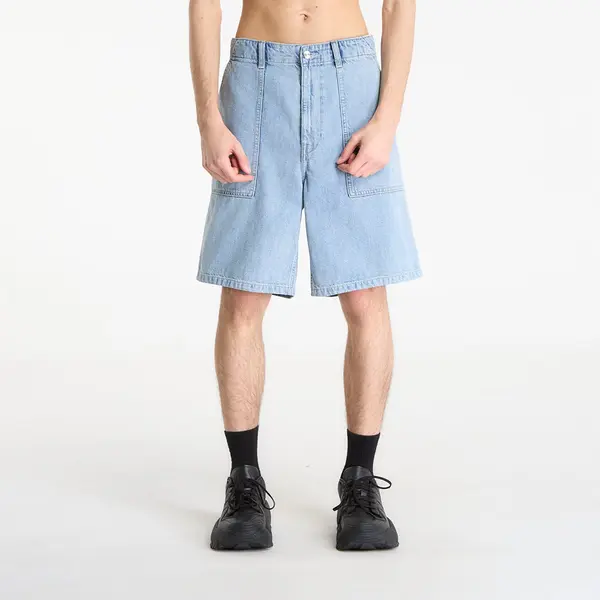 Calvin Klein Kratke hlače Calvin Klein Jeans Linen Denim Utlity Shorts Blue S