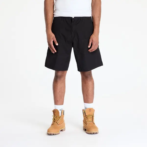 Carhartt WIP Kratke hlače Carhartt WIP Double Knee Short Black Rinsed 28