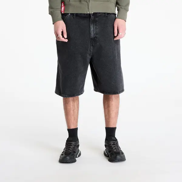 Carhartt WIP Kratke hlače Carhartt WIP Rivet Short Black Stone Washed XS