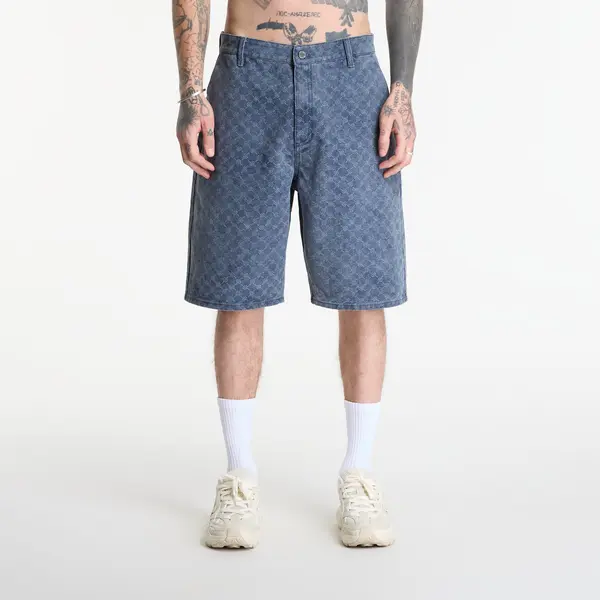 Daily Paper Kratke hlače Daily Paper Washed Monogram Woven Shorts Blue Wing Teal XS