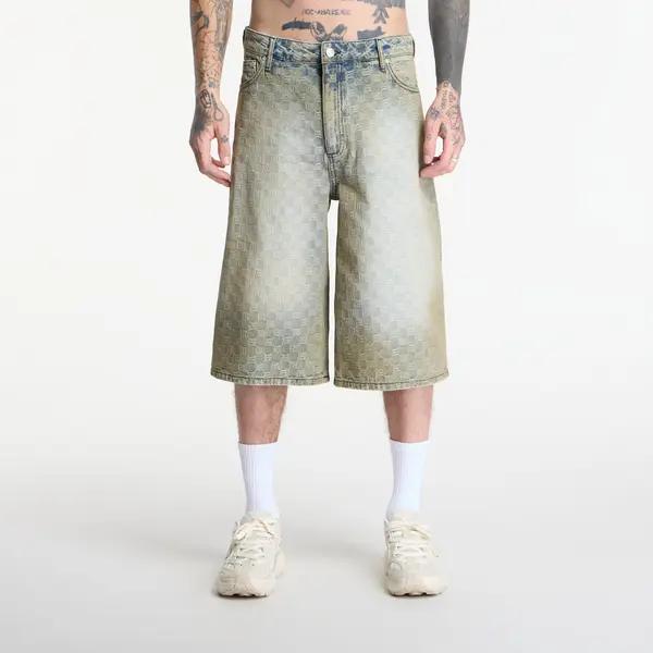 MISBHV Kratke hlače MISBHV Monogram Ocean Washed Denim Shorts Pale Blue 34