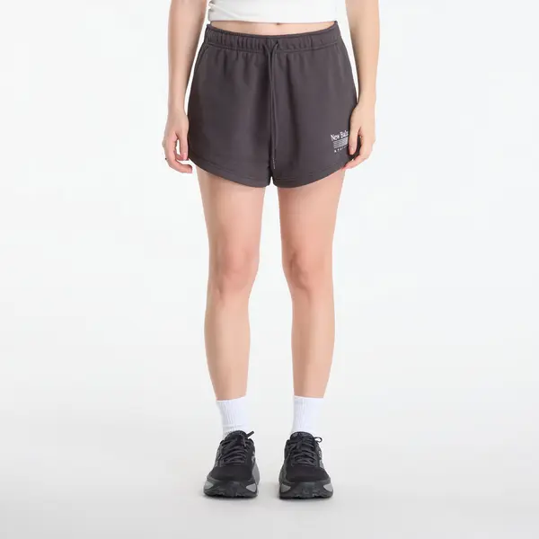New Balance Kratke hlače New Balance Trackside French Terry Short Black Cement XS