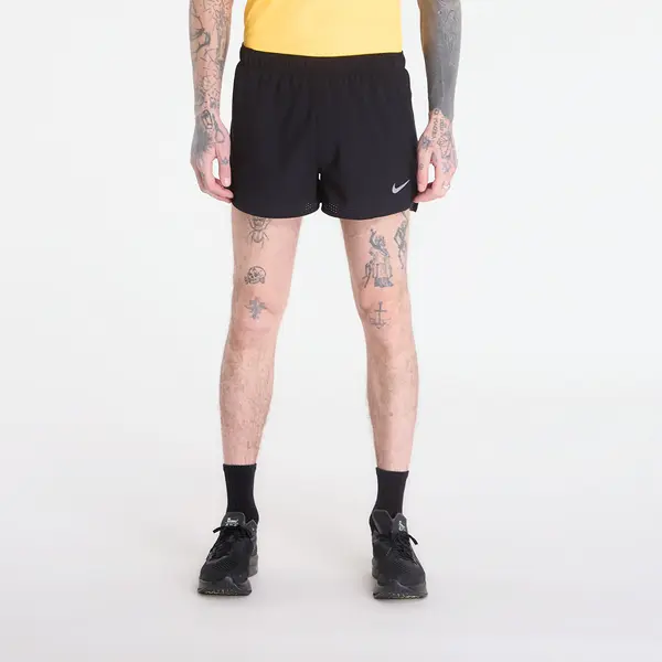 Nike Kratke hlače Nike Fast Men's Dri-FIT 3" Brief-Lined Running Shorts Black/ Black/ Reflective Silv L