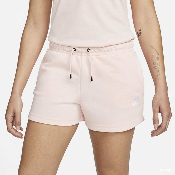 Nike Kratke hlače Nike NSW Essential Fleece High-Rise Shorts French Terry Atmosphere/ White L