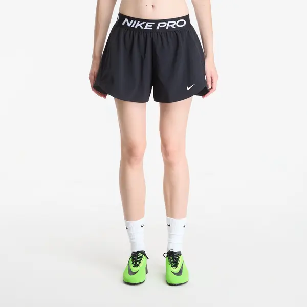 Nike Kratke hlače Nike Pro Women's Dri-FIT Mid-Rise Brief-Lined 3" Woven Shorts Black/ White S