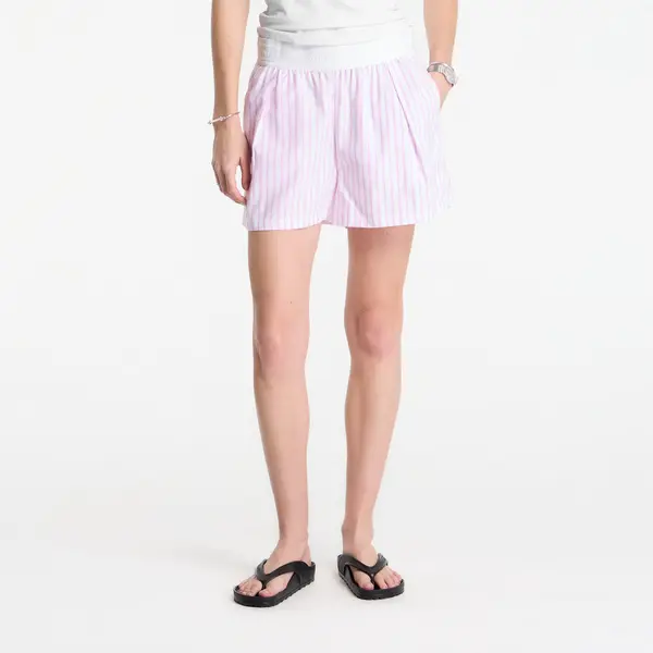 Nike Kratke hlače Nike Sportswear Chill Poplin Women's Loose Stripe Shorts Lt Magenta/ Pink Foam/ Summit White XL
