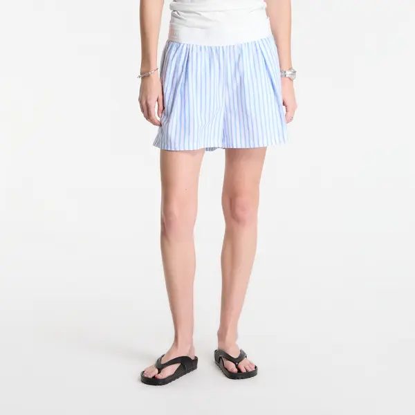 Nike Kratke hlače Nike Sportswear Chill Poplin Women's Loose Stripe Shorts Lt Photo Blue/ Hydrogen Blue/ Summit White M