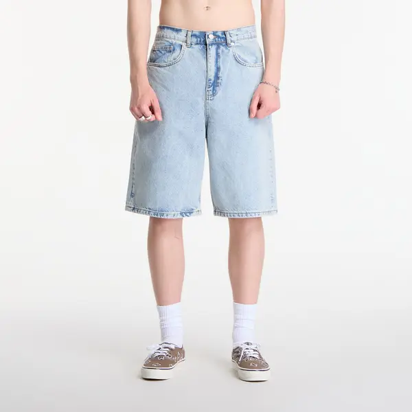 Patta Kratke hlače Patta Light Wash Denim Shorts Light Blue Denim 34