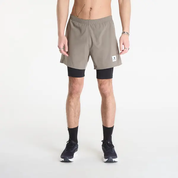 SAYSKY Kratke hlače SAYSKY Pace 2 in 1 Shorts 5'' Taupe S