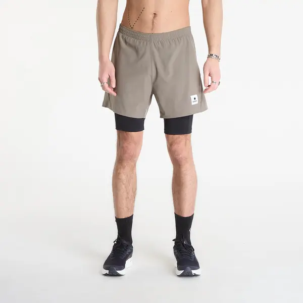 SAYSKY Kratke hlače SAYSKY Pace 2 in 1 Shorts 5'' Taupe XL