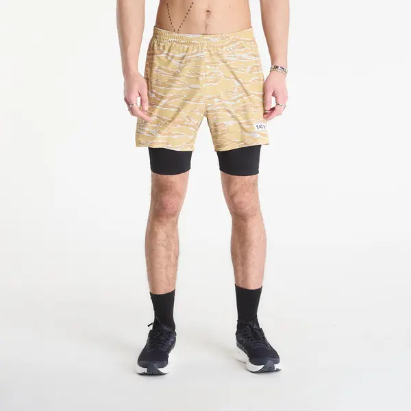 SAYSKY Kratke hlače SAYSKY Tiger Pace 2 in 1 Shorts 5'' Yellow Camo L