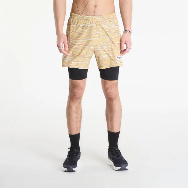 SAYSKY Kratke hlače SAYSKY Tiger Pace 2 in 1 Shorts 5'' Yellow Camo L