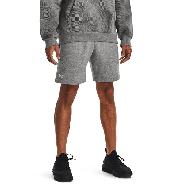 Under Armour Kratke hlače Under Armour Rival Fleece Shorts Castlerock Light Heather/ White S