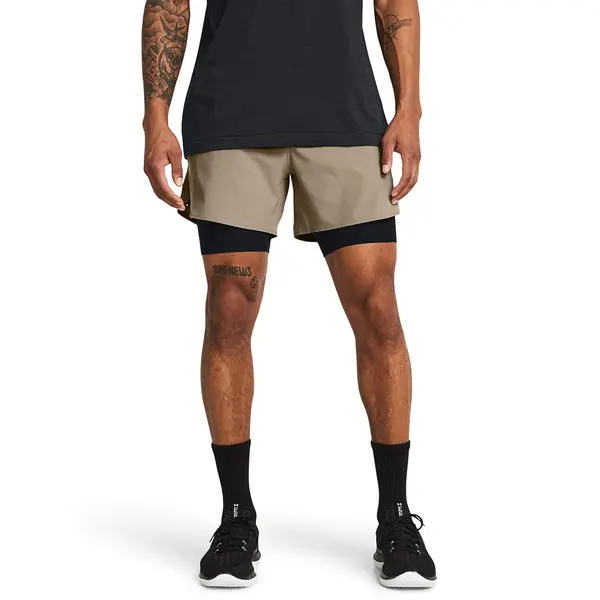 Under Armour Kratke hlače Under Armour Vanish Elite 2In1 Short Brown XXXL