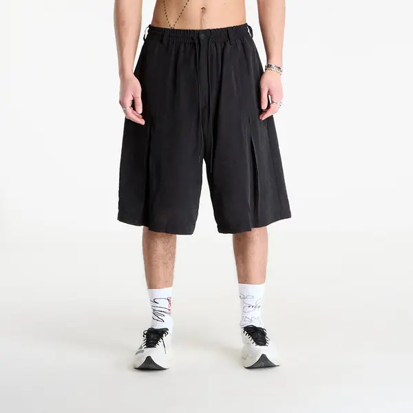 Y-3 Kratke hlače Y-3 Crinkle Pleated Shorts Black M