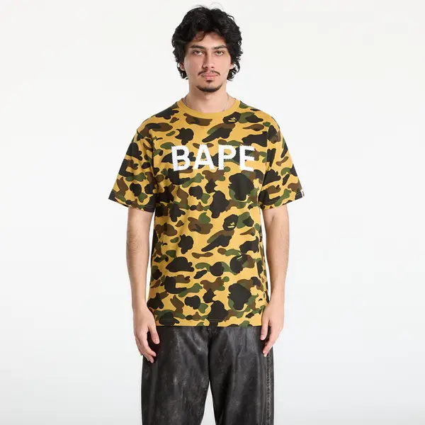 A BATHING APE Majica A BATHING APE 1St Camo Bape Rhinestone Tee UNISEX Yellow S