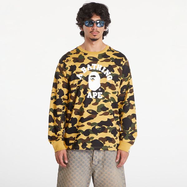 A BATHING APE Majica A BATHING APE 1St Camo College Long Sleeve Tee Yellow L