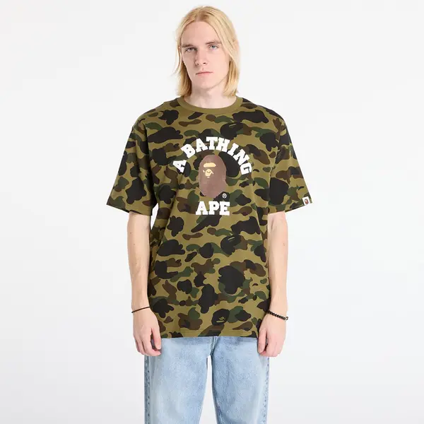 A BATHING APE Majica A BATHING APE 1St Camo College Tee UNISEX Green M