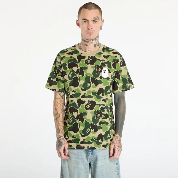 A BATHING APE Majica A BATHING APE Abc Camo Asnka Tee UNISEX Green L