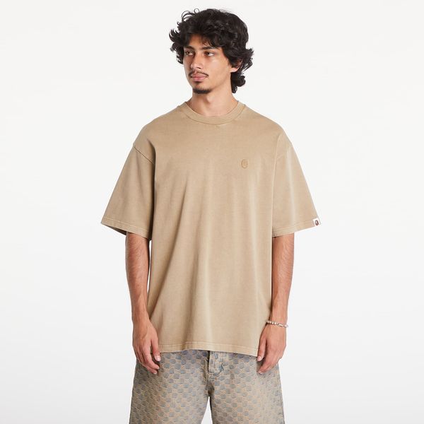 A BATHING APE Majica A BATHING APE Ape Head One Point Garment Dyed Pocket Relaxed Fit Tee Beige XL