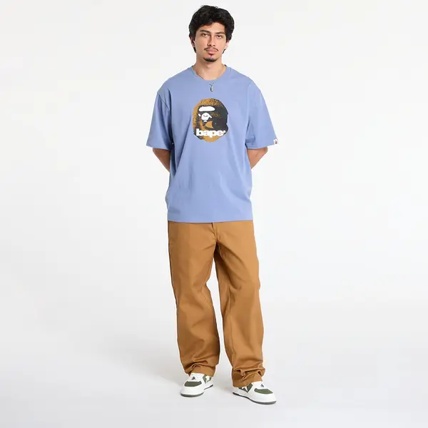 A BATHING APE Majica A BATHING APE Ape Head Relaxed Fit Tee Navy S
